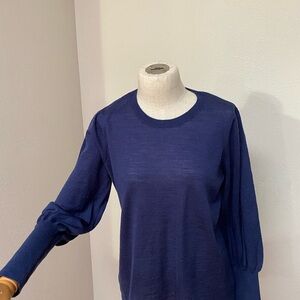 Alex Marie Navy Blue Sweater Machine Washable 100% Marino wool